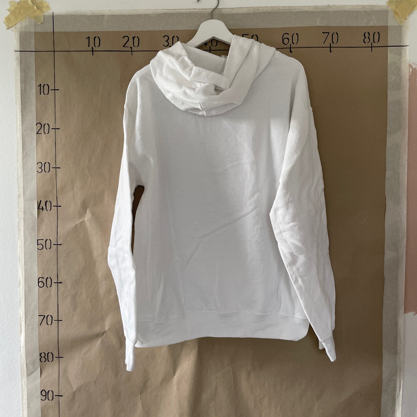 Hvid Vintage "University" Hoodie