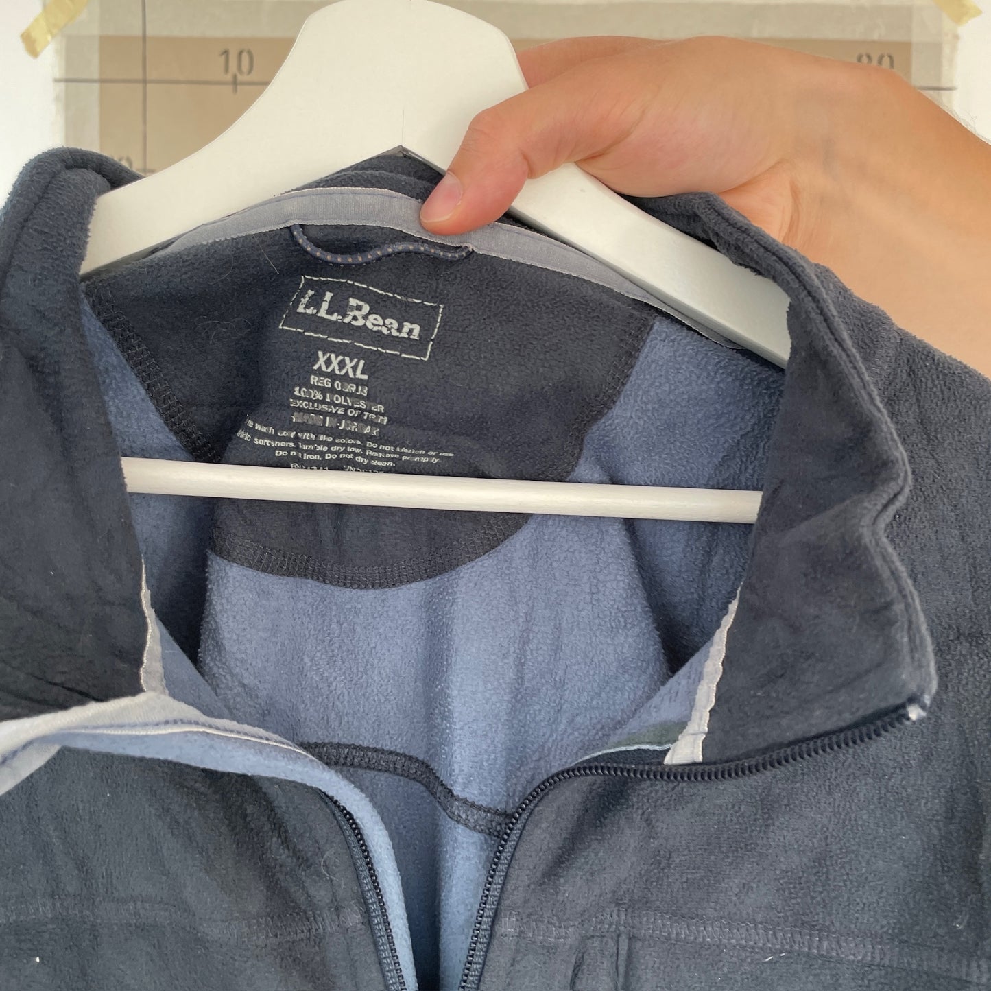 Mørkeblå LL Bean Fleece