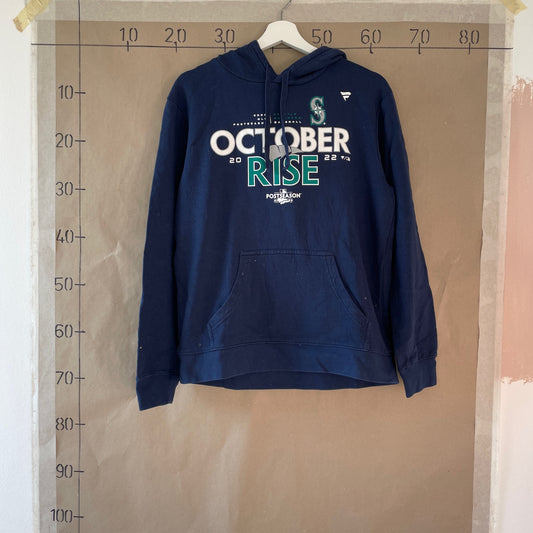 Mørkeblå Vintage Hoodie