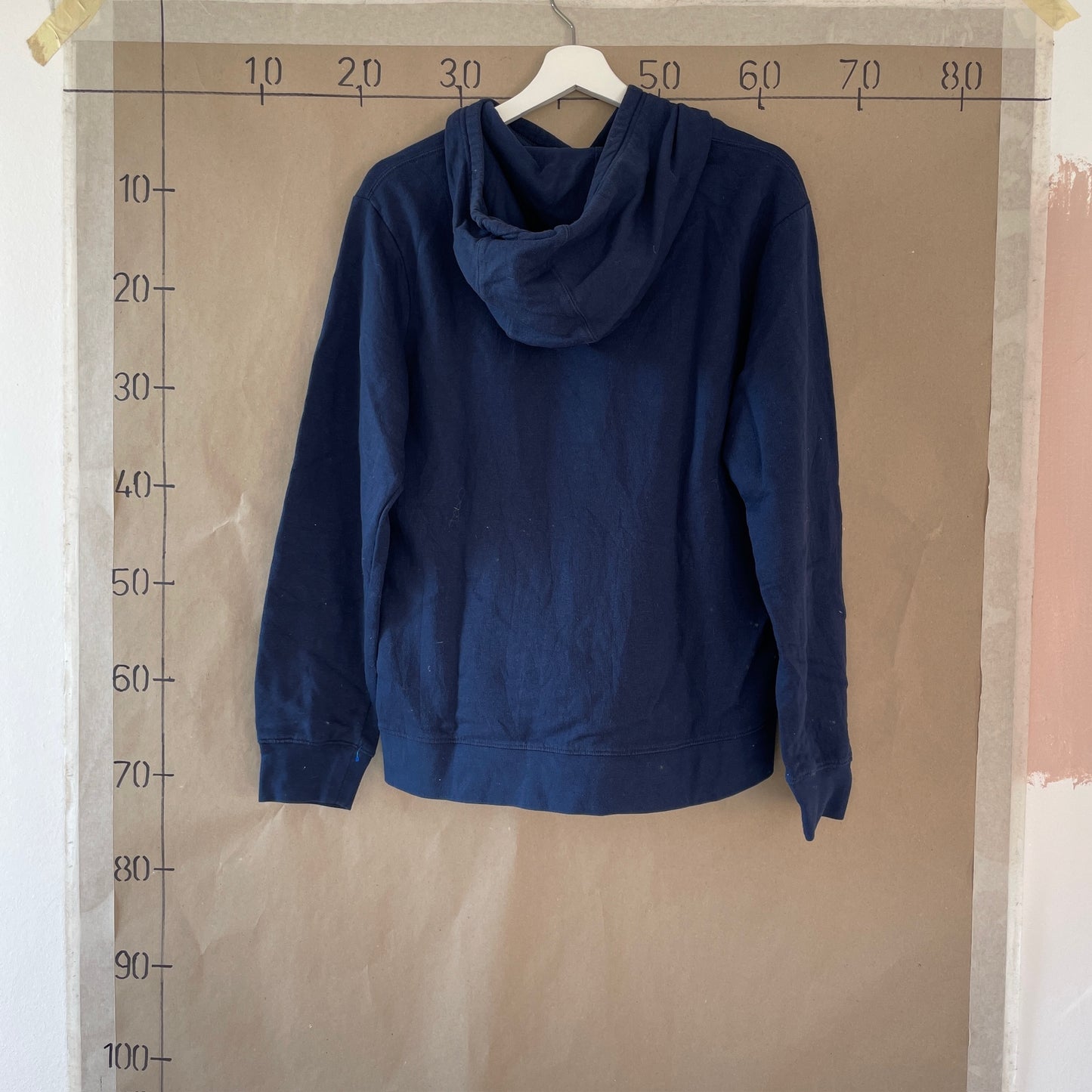 Mørkeblå Vintage Hoodie