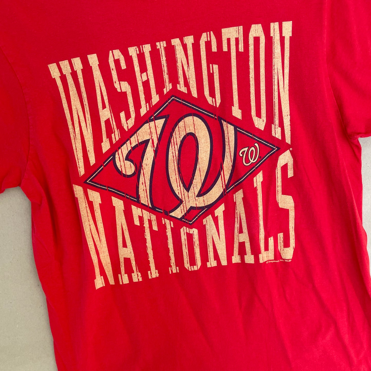 Rød MLB Washington Nationals Logo T Shirt