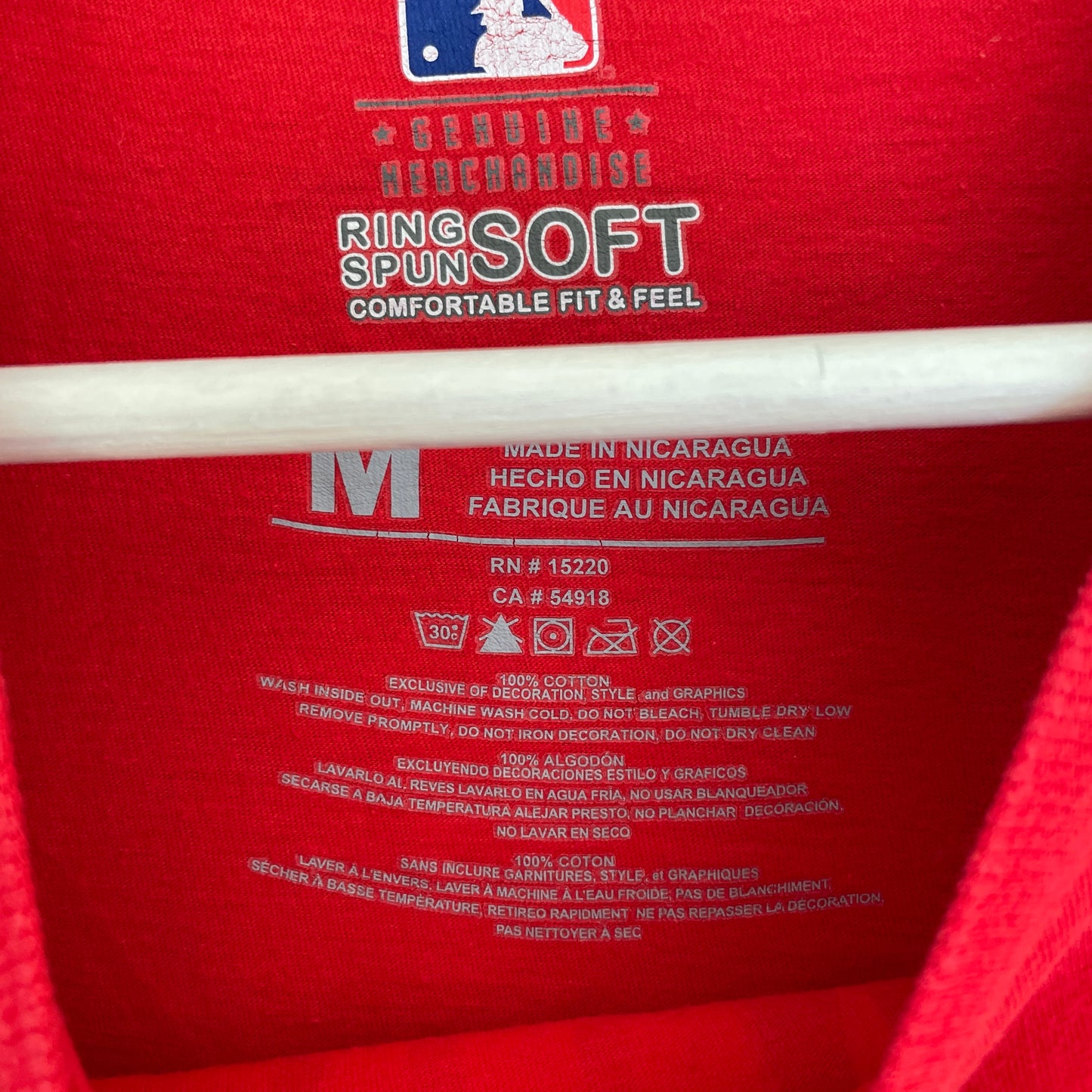 Rød MLB Washington Nationals Logo T Shirt
