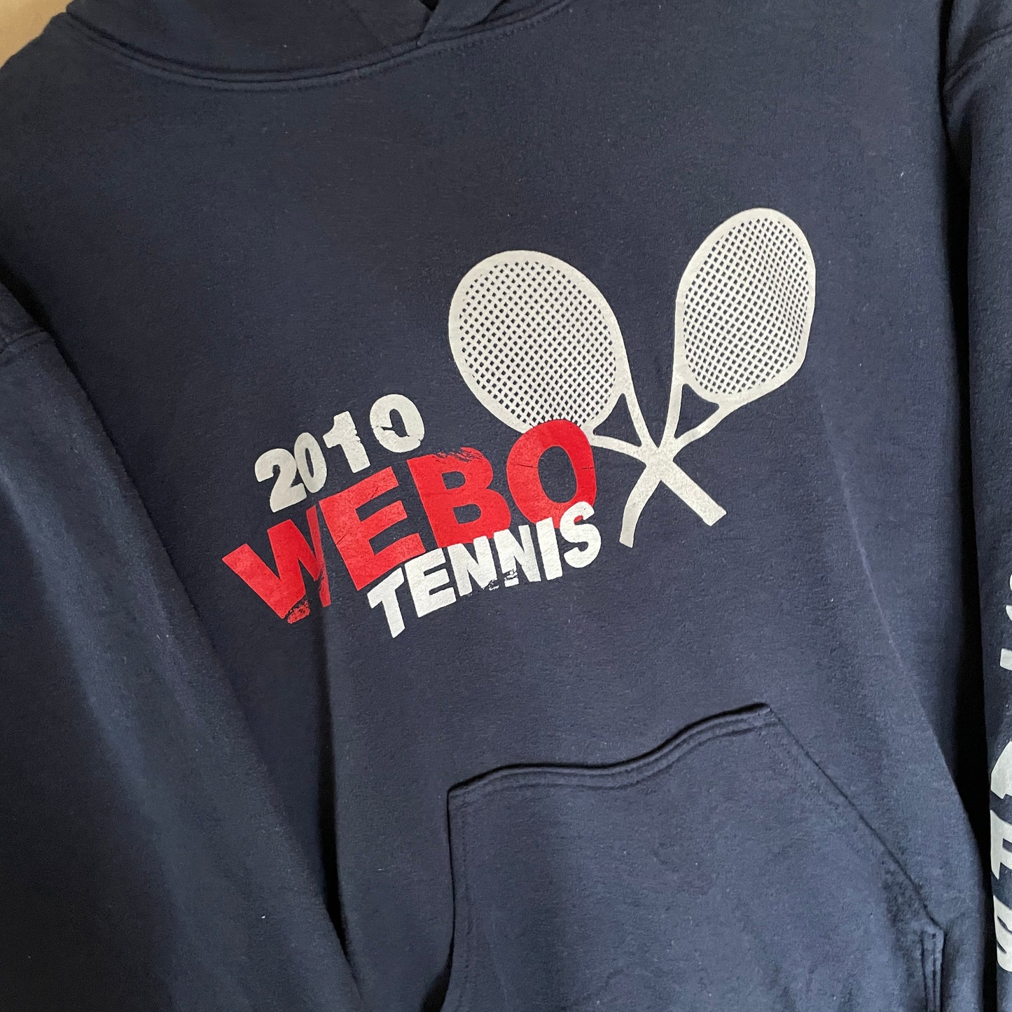 Blå Vintage 2010 Lady Stars Tennis Hoodie
