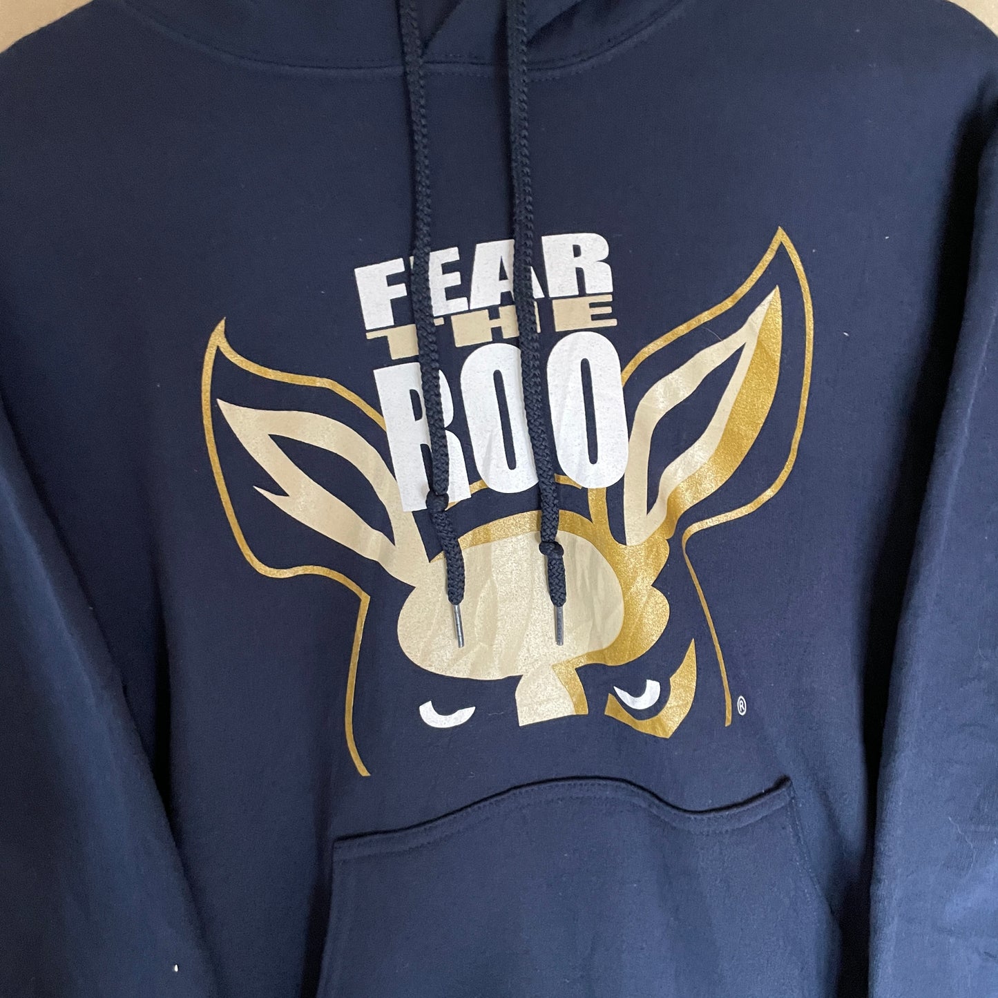 Blå Vintage Fear The Roo Hoodie