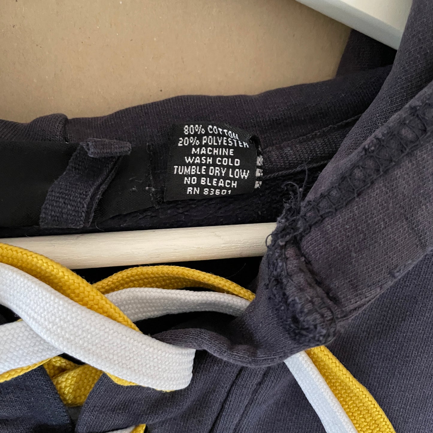 Blå Vintage Hockey Style Soccer Club Hoodie