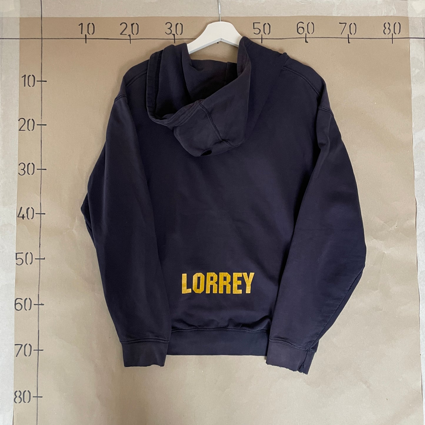 Blå Vintage Hockey Style Soccer Club Hoodie