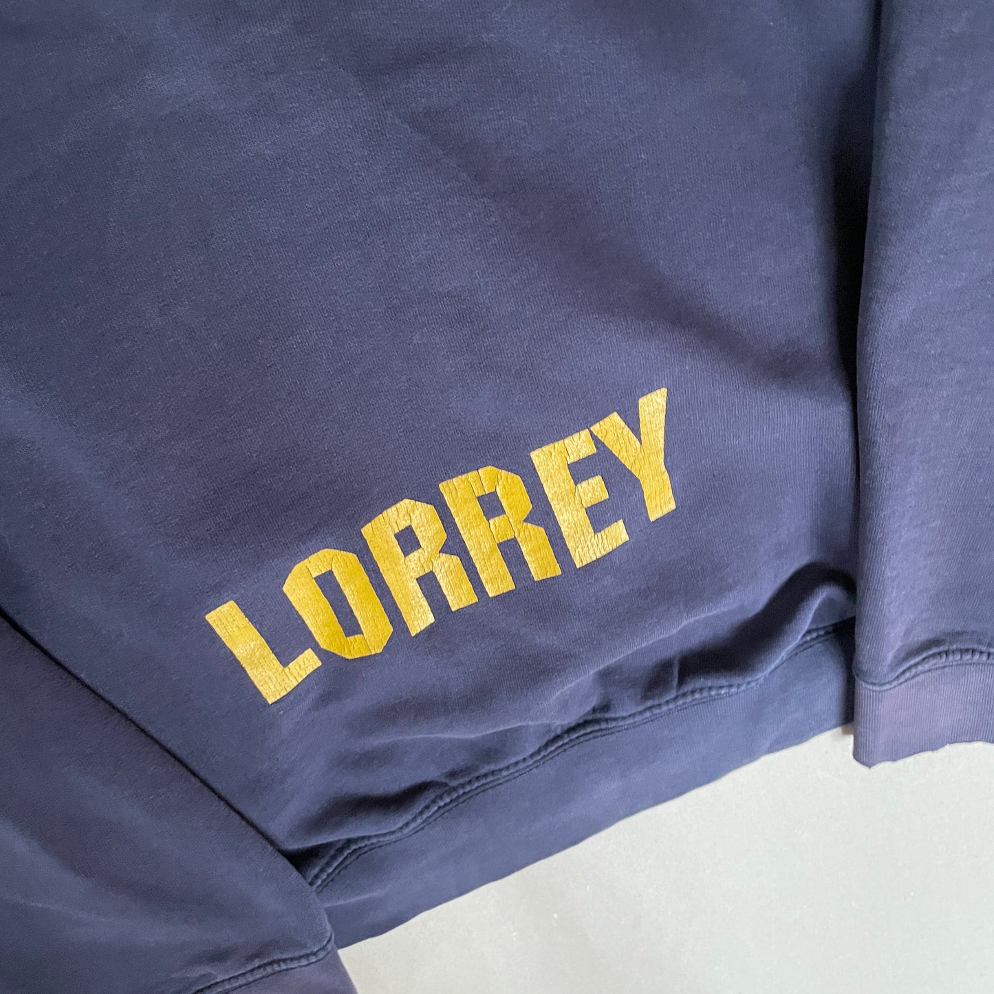 Blå Vintage Hockey Style Soccer Club Hoodie