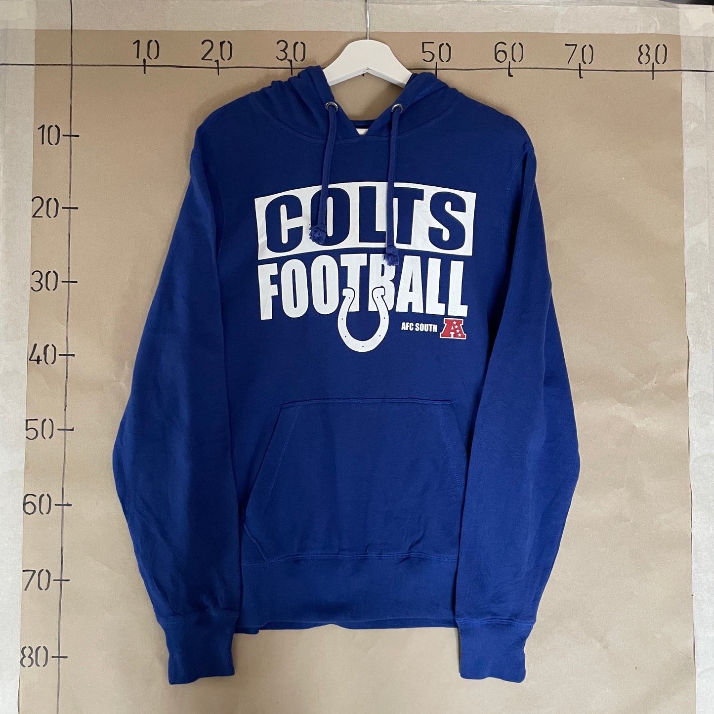 Blå Vintage Colts Football Hoodie