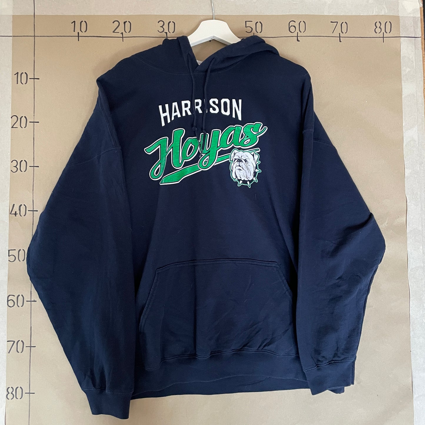 Blå Vintage Harrison Hooodie