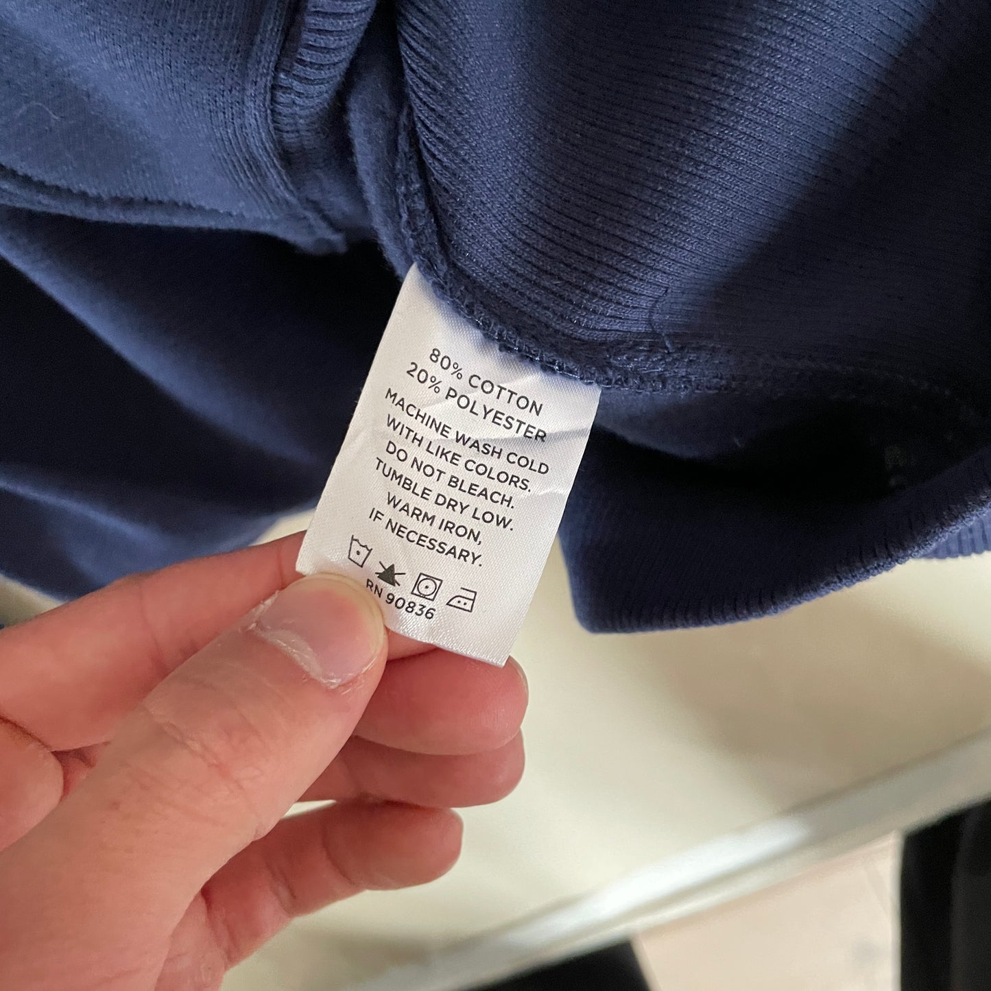 Blå Vintage Rockport Building Partners Hoodie