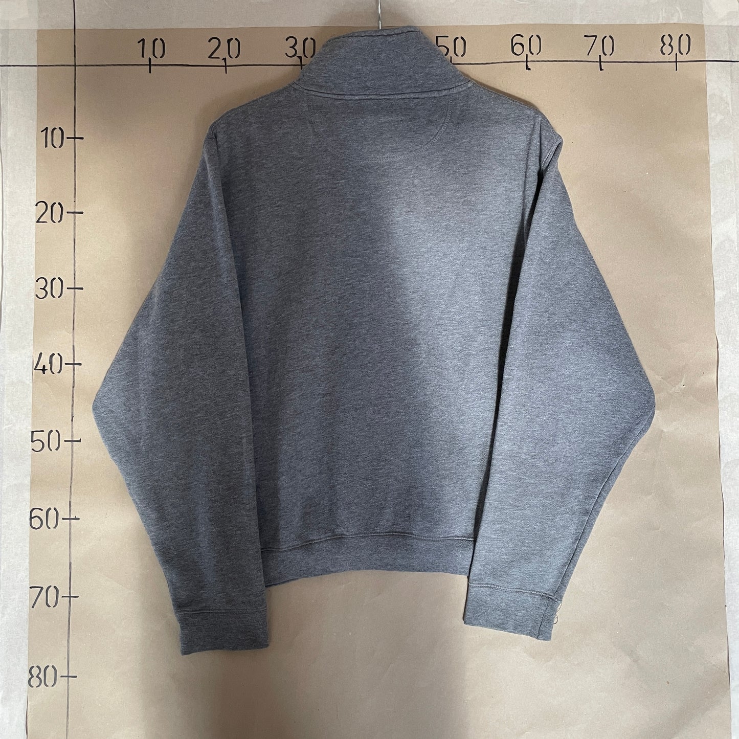 Grå & Multifarvet Vintage Bradley 1/4 Zip Sweatshirt