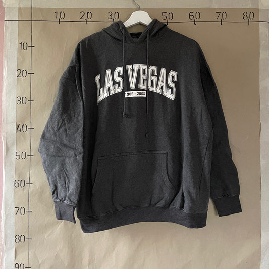 Grå Vintage Las Vegas Hoodie