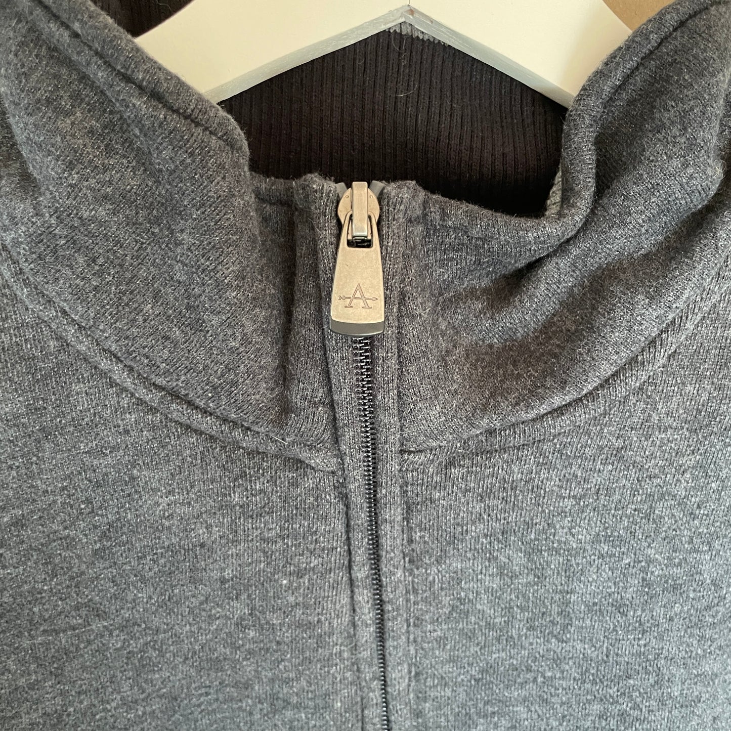Grå Vintage 1/4 Zip Sweatshirt