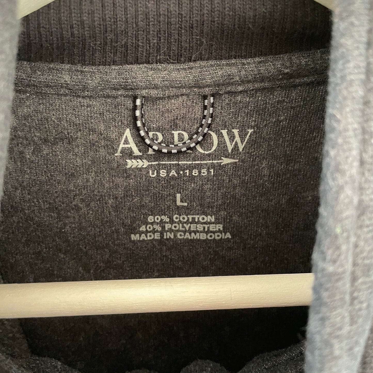 Grå Vintage 1/4 Zip Sweatshirt