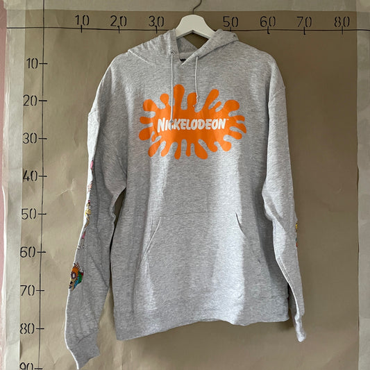 Grå Vintage "Nickelodeon" Hoodie