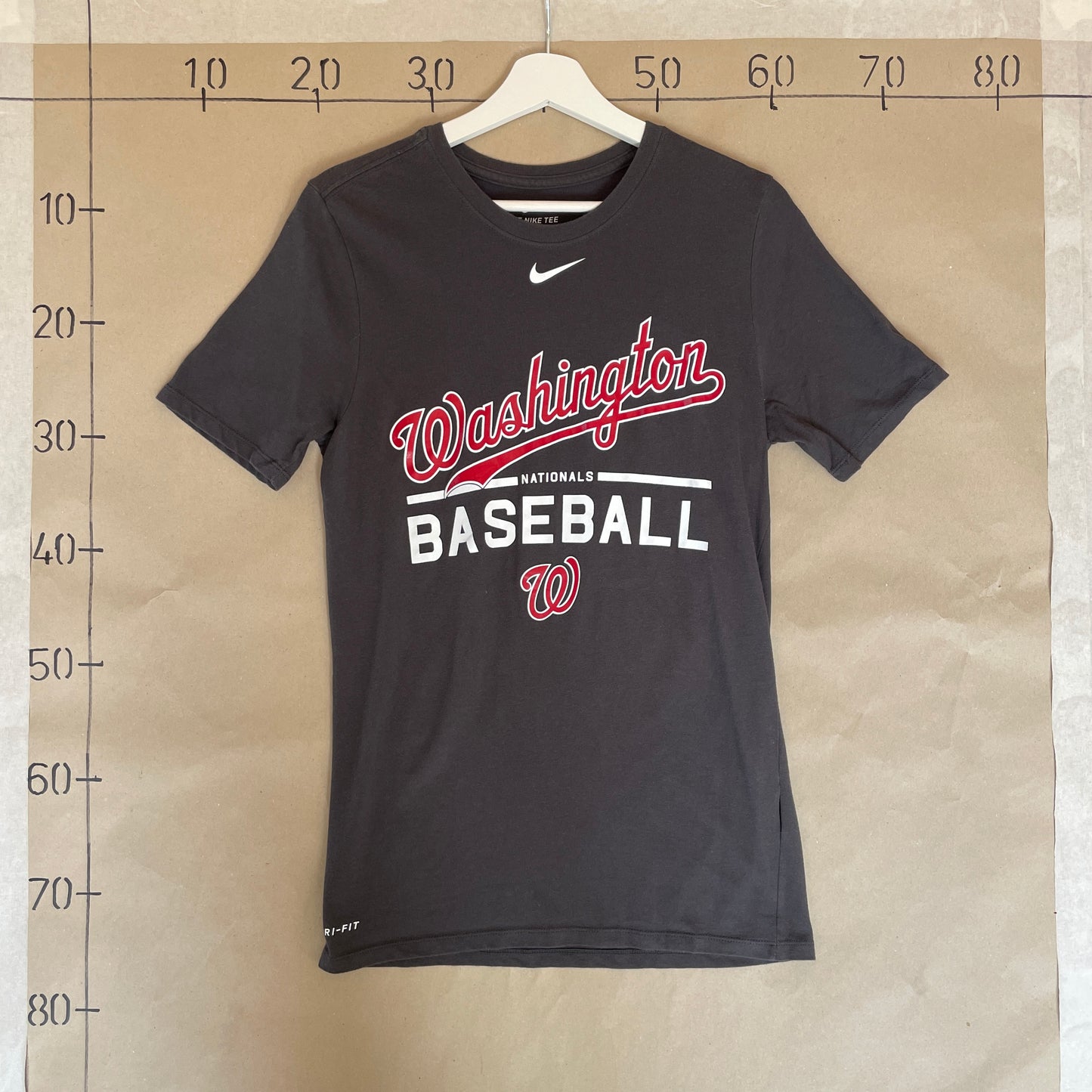 Grå Nike Washington Baseball T-Shirt