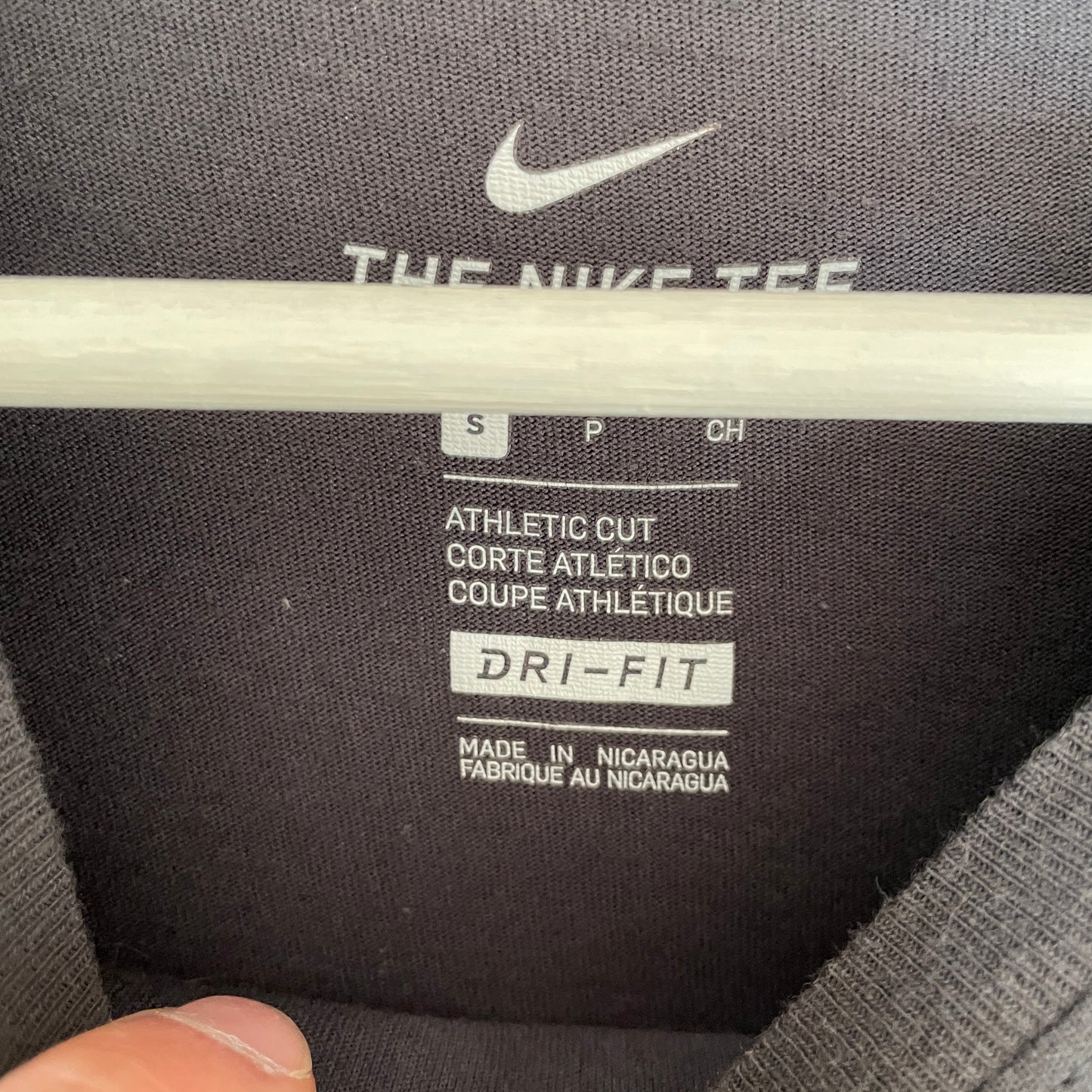 Grå Nike Washington Baseball T-Shirt