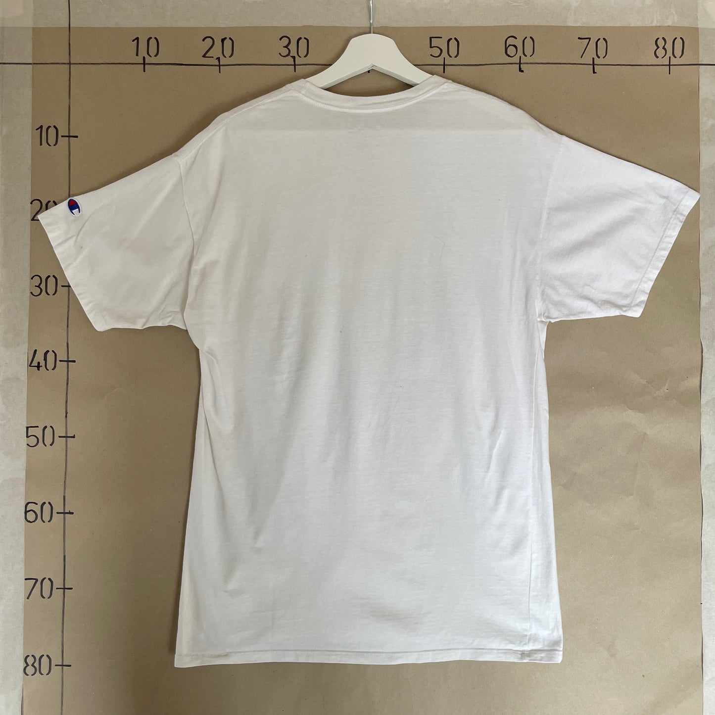 Hvid Grafisk Printet Champion T-Shirt