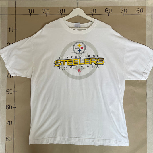 Hvid Vintage Pittsburgh Steelers T-Shirt