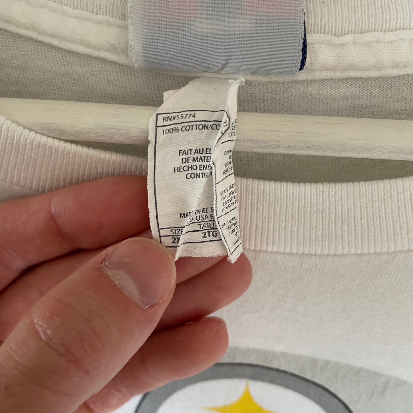 Hvid Vintage Pittsburgh Steelers T-Shirt