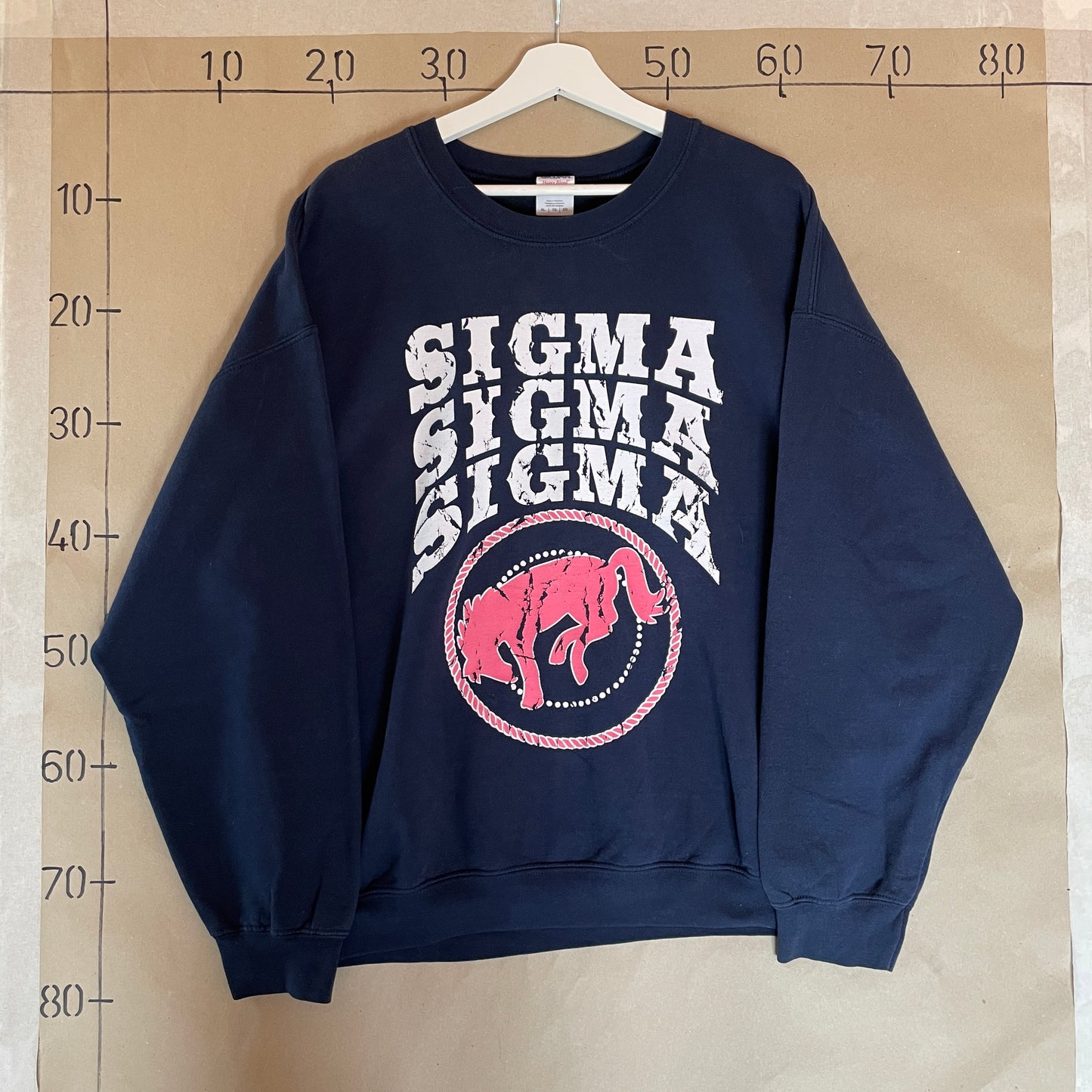 Blå Vintage Hesteridning Sigma Sweatshirt
