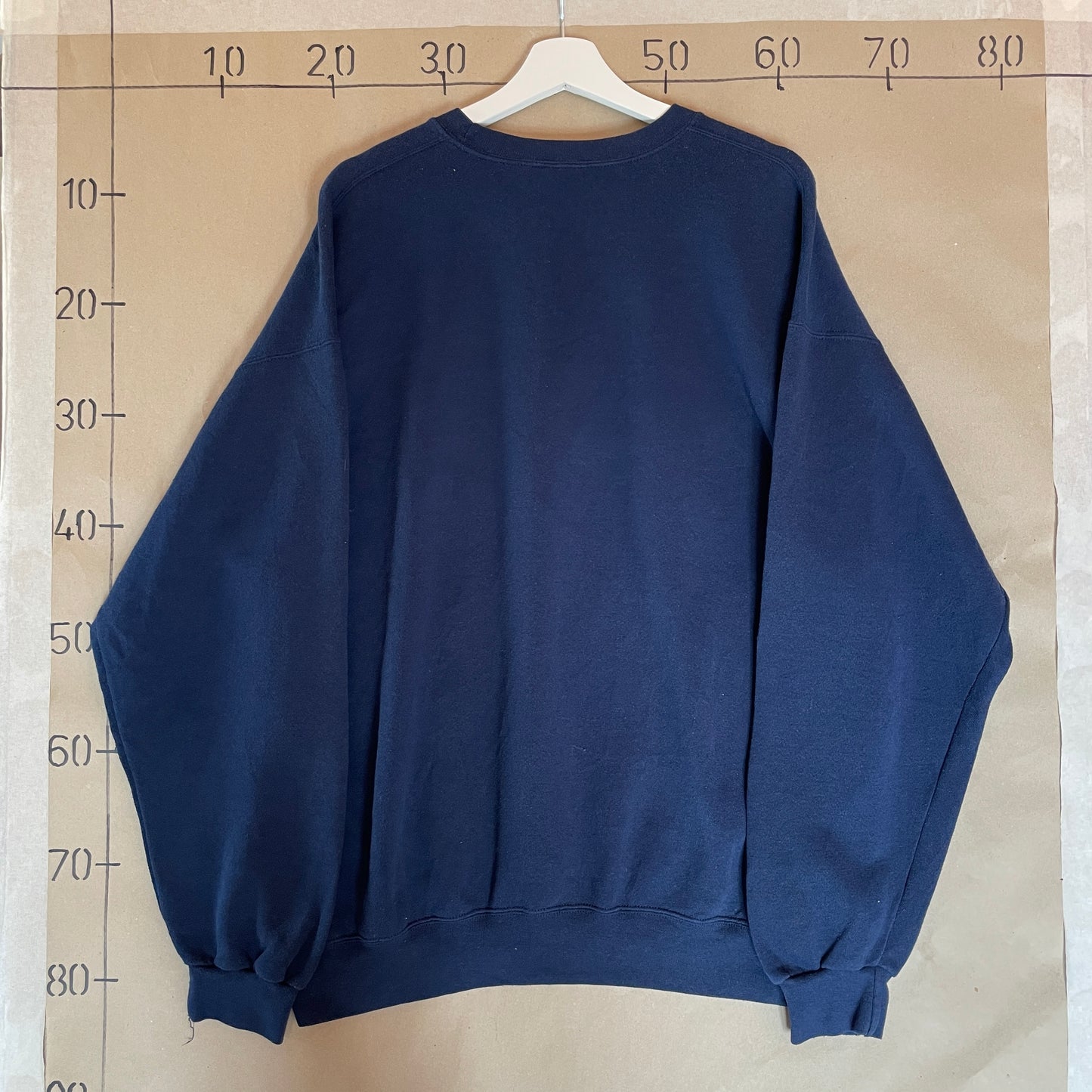 Blå Vintage 00’Er Broderet Sweatshirt