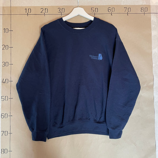 Blå Vintage Broderet Kitchener Sweatshirt