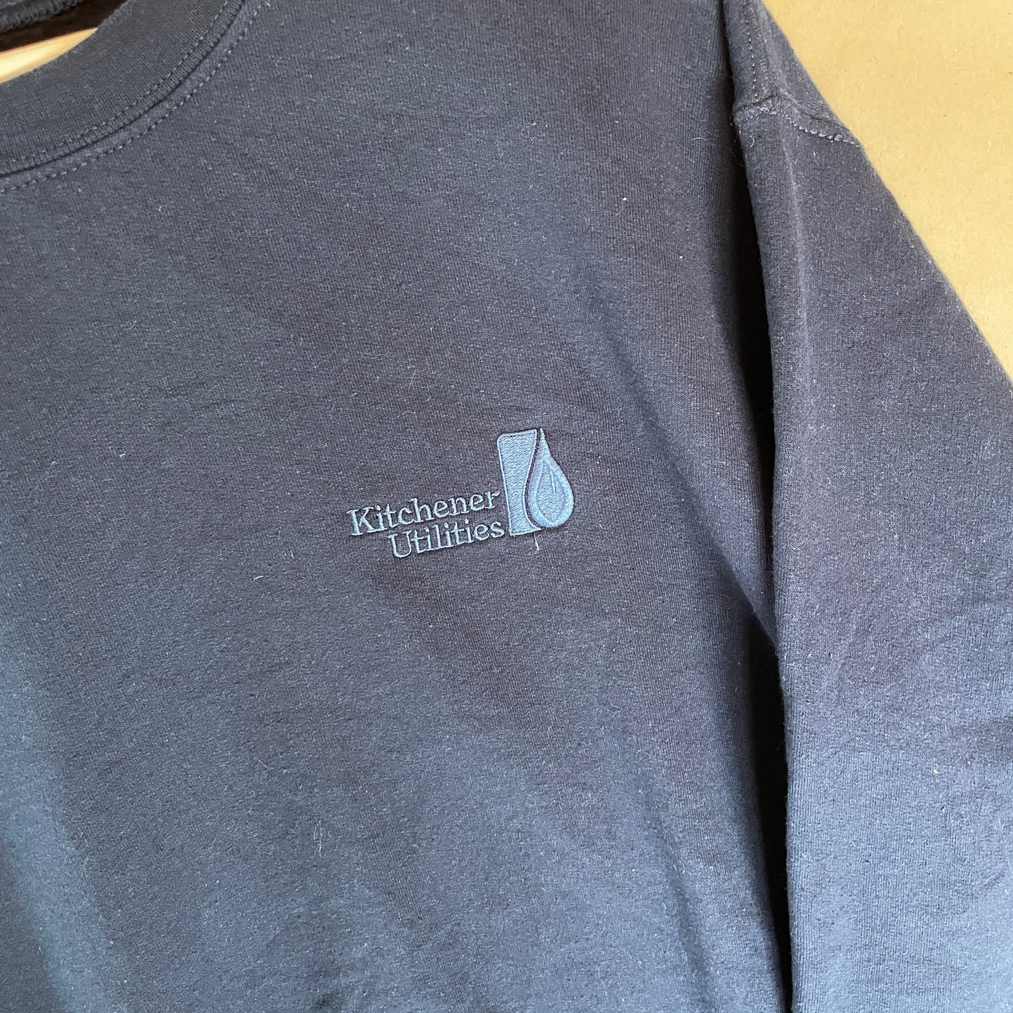 Blå Vintage Broderet Kitchener Sweatshirt