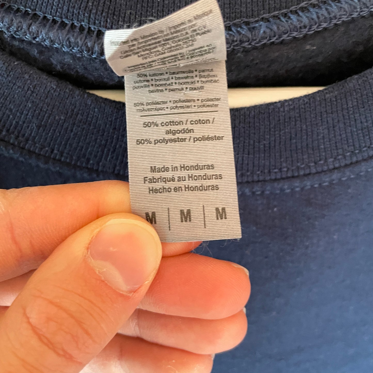 Blå Vintage Broderet Kitchener Sweatshirt