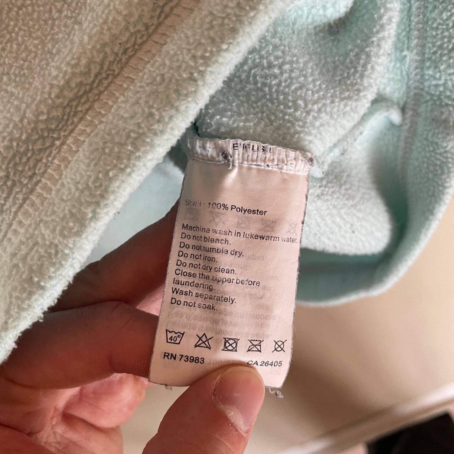 Mintblå Helly Hansen Fleece Sweatshirt