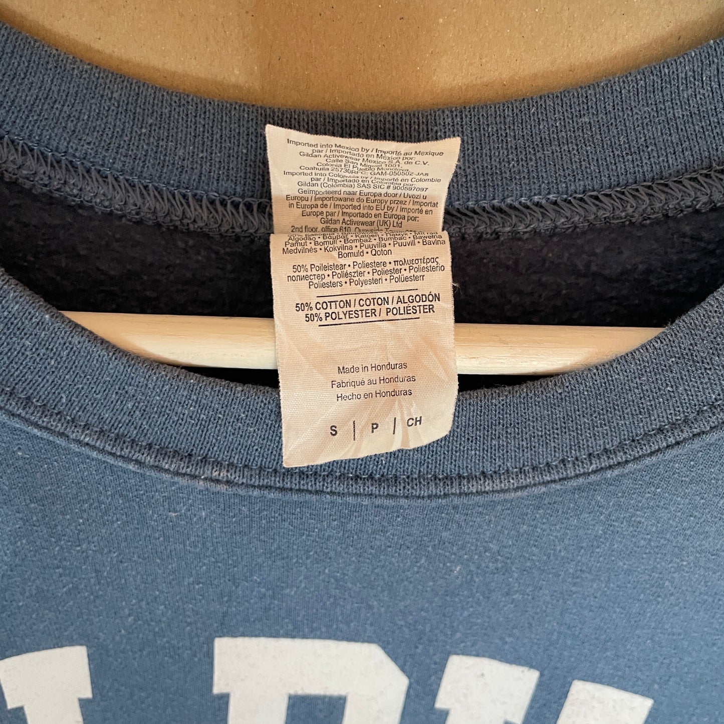 Blå Vintage 00’Er Alpha Chi Omega Sweatshirt