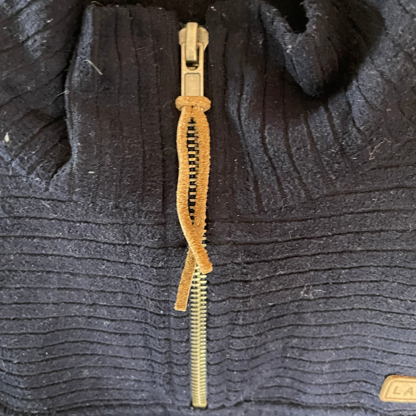 Mørkeblå Vintage Ralph Lauren Fleece Sweatshirt