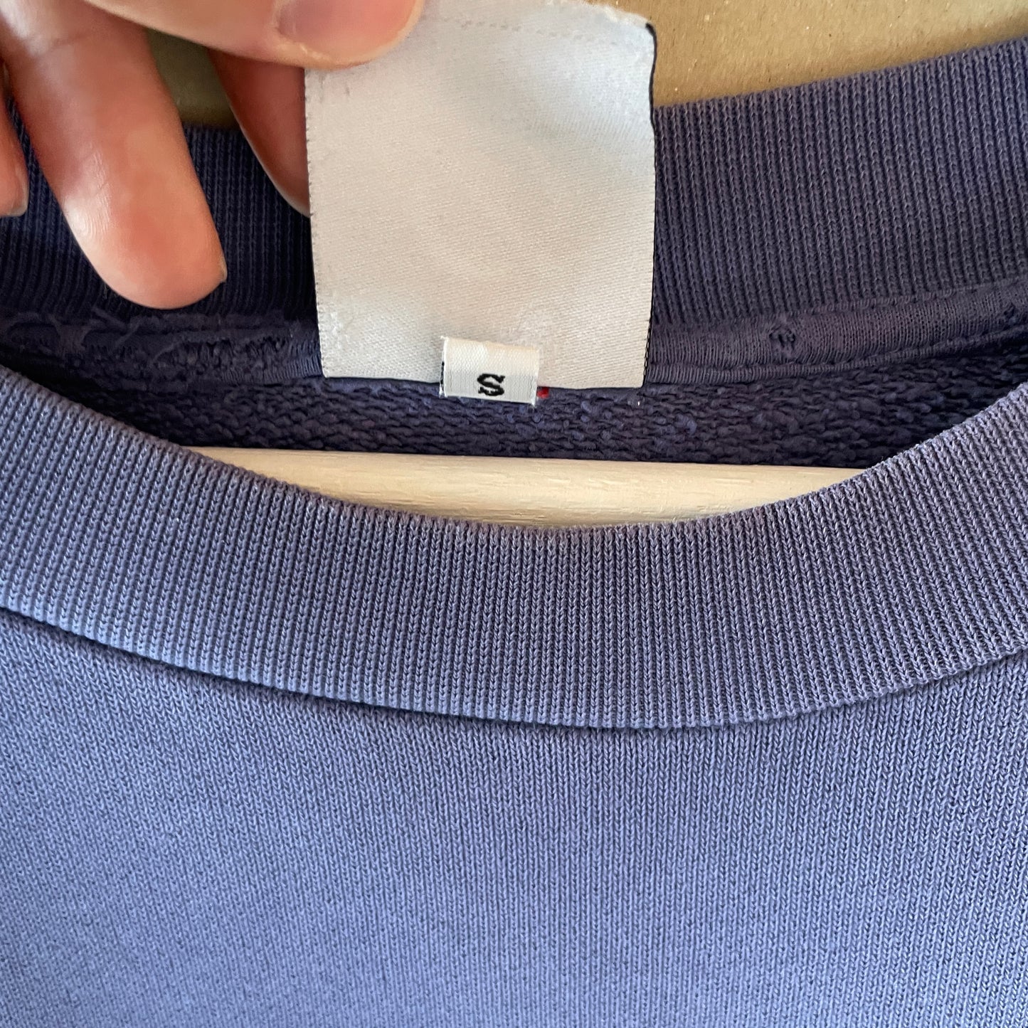 Blå Vintage Klassisk Ronning Sweatshirt