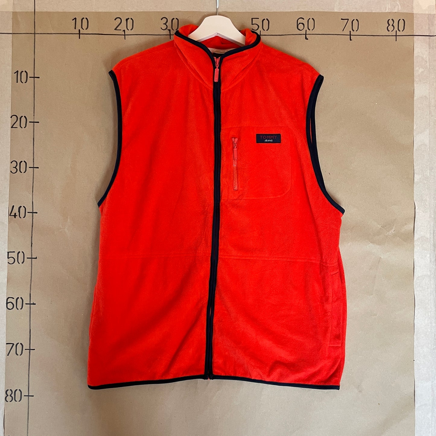 Rød Tommy Jeans Fleecevest