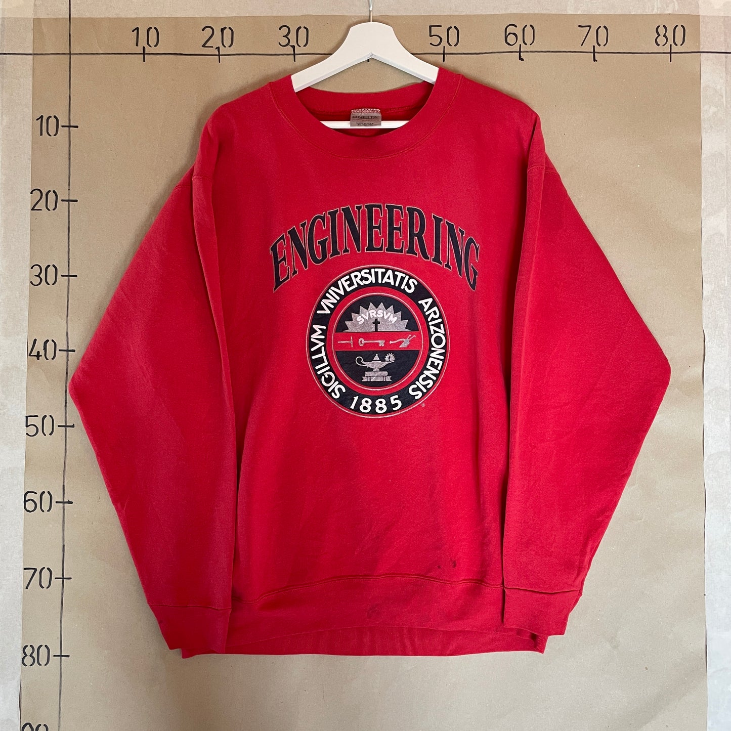 Rød Vintage Engineering Sweatshirt