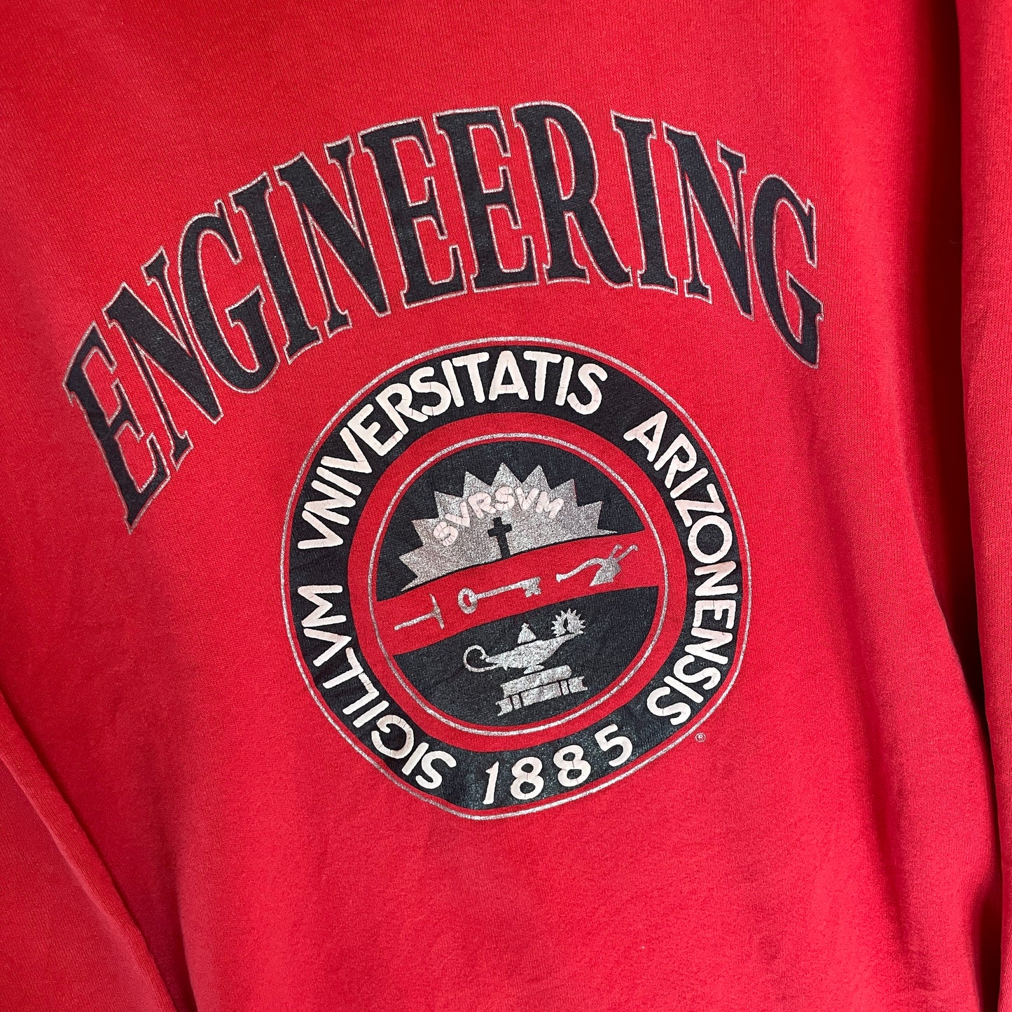Rød Vintage Engineering Sweatshirt
