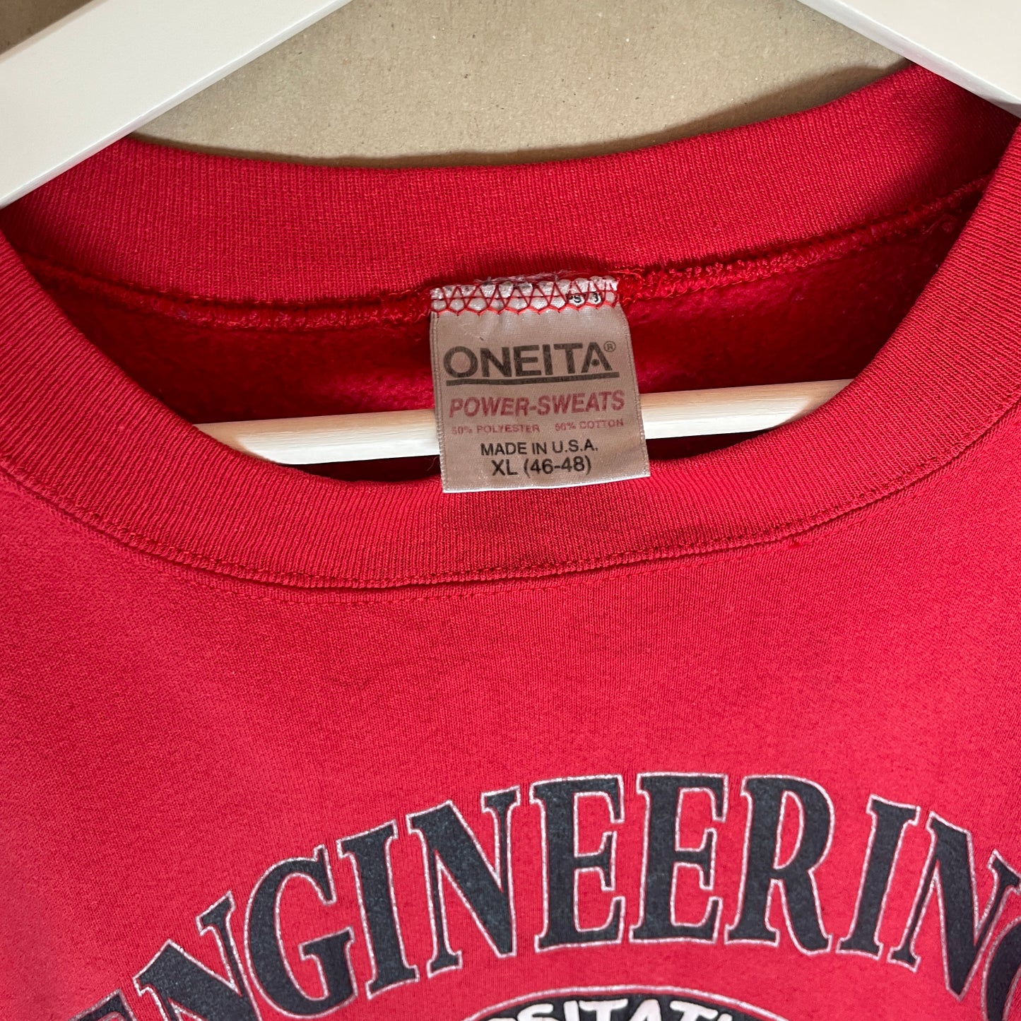 Rød Vintage Engineering Sweatshirt