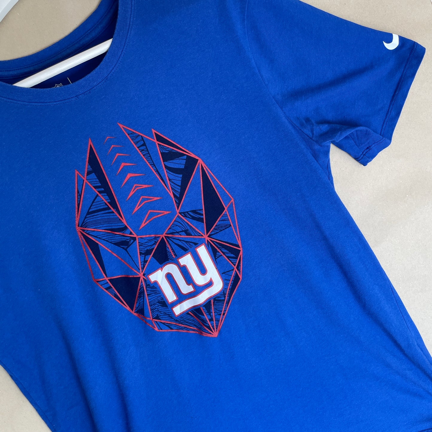 Blå Vintage Grafisk Printet New York Nike T-Shirt