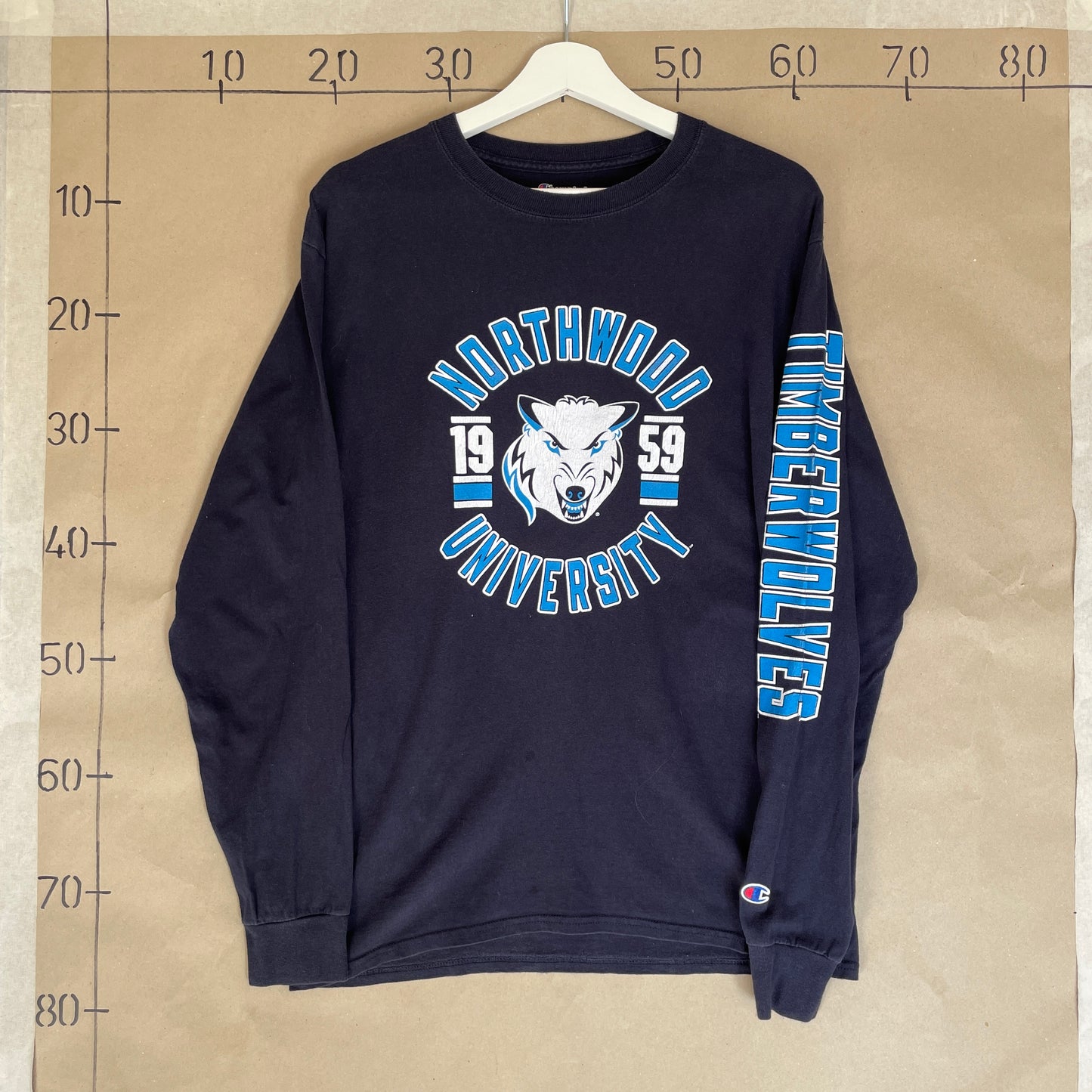 Langærmet Vintage Northwood University T-Shirt