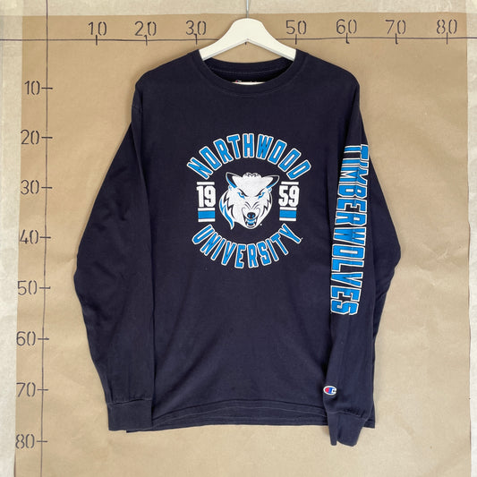 Langærmet Vintage Northwood University T-Shirt
