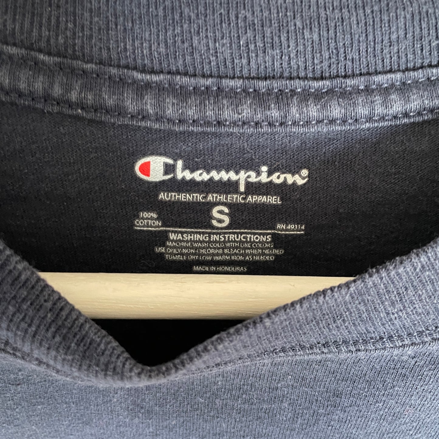 Blå Vintage M.I.T Teknologisk Langærmet T-Shirt