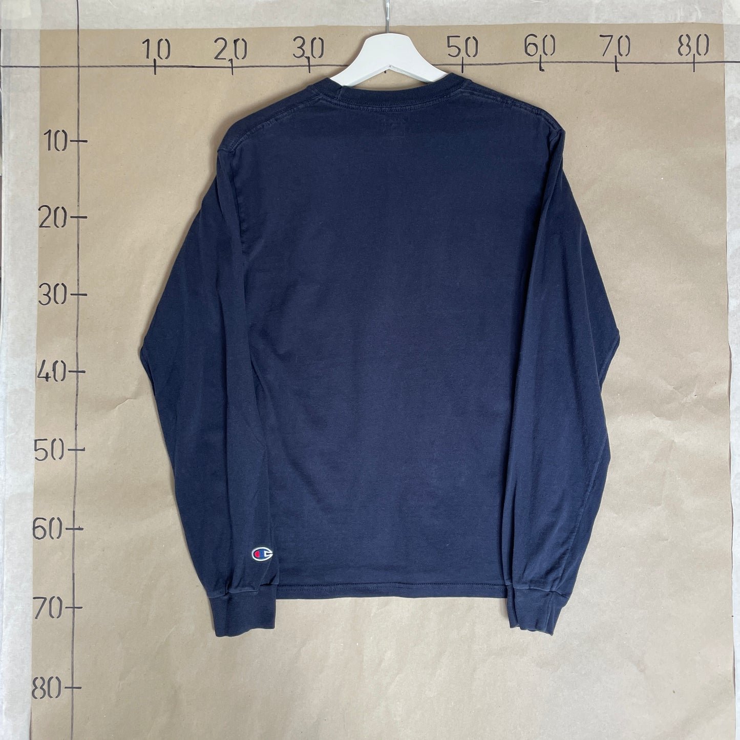 Blå Vintage M.I.T Teknologisk Langærmet T-Shirt