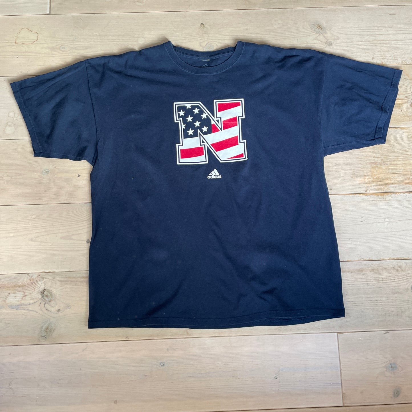 Mørkeblå Vintage Adidas America T-Shirt