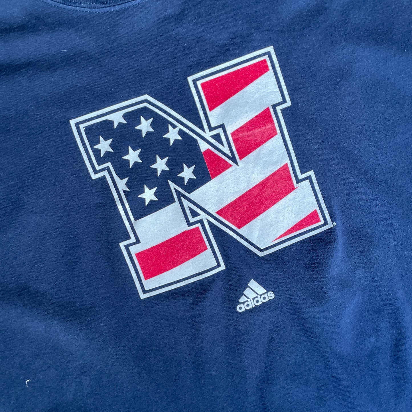 Mørkeblå Vintage Adidas America T-Shirt