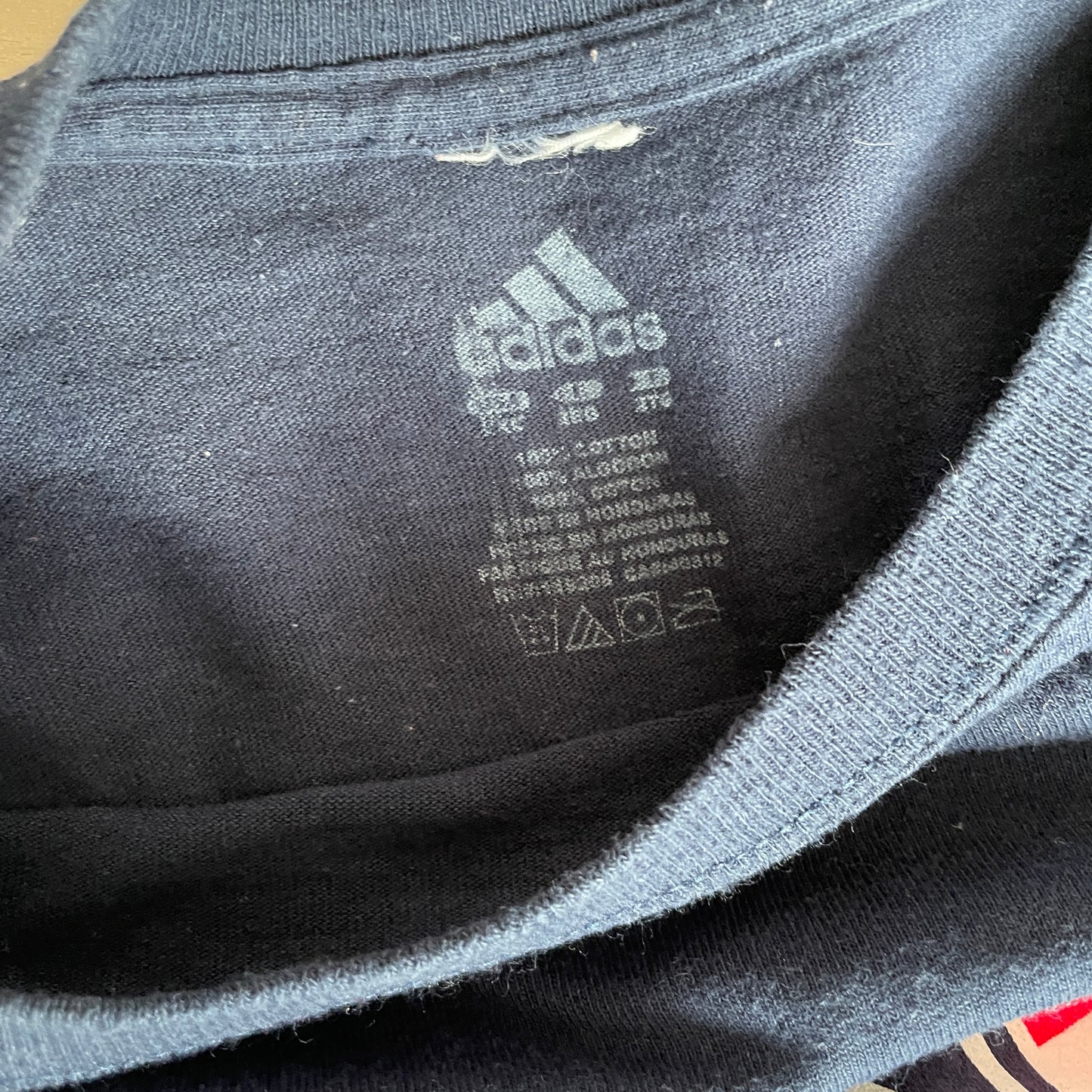 Mørkeblå Vintage Adidas America T-Shirt