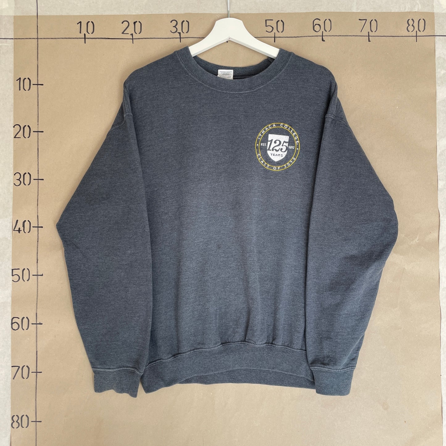 Grå Vintage Ithaca College Sweatshirt