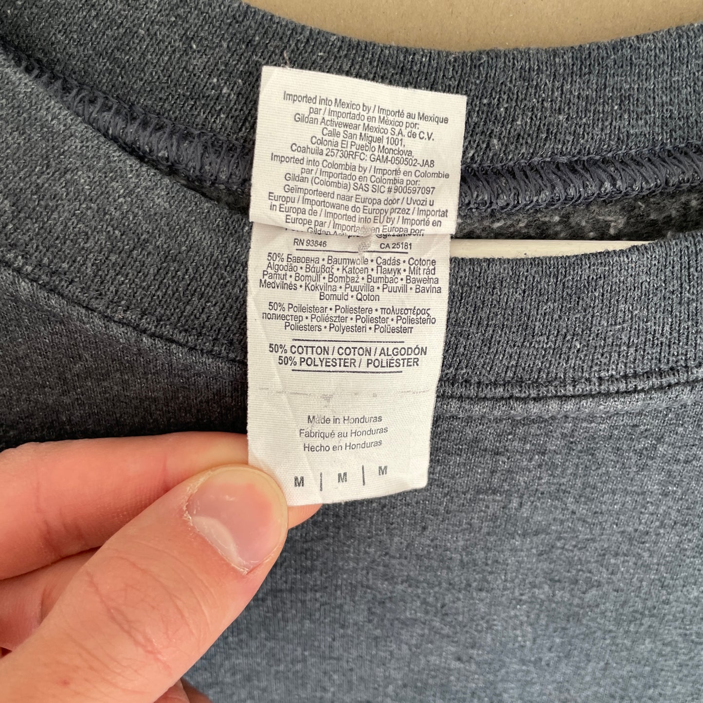Grå Vintage Ithaca College Sweatshirt