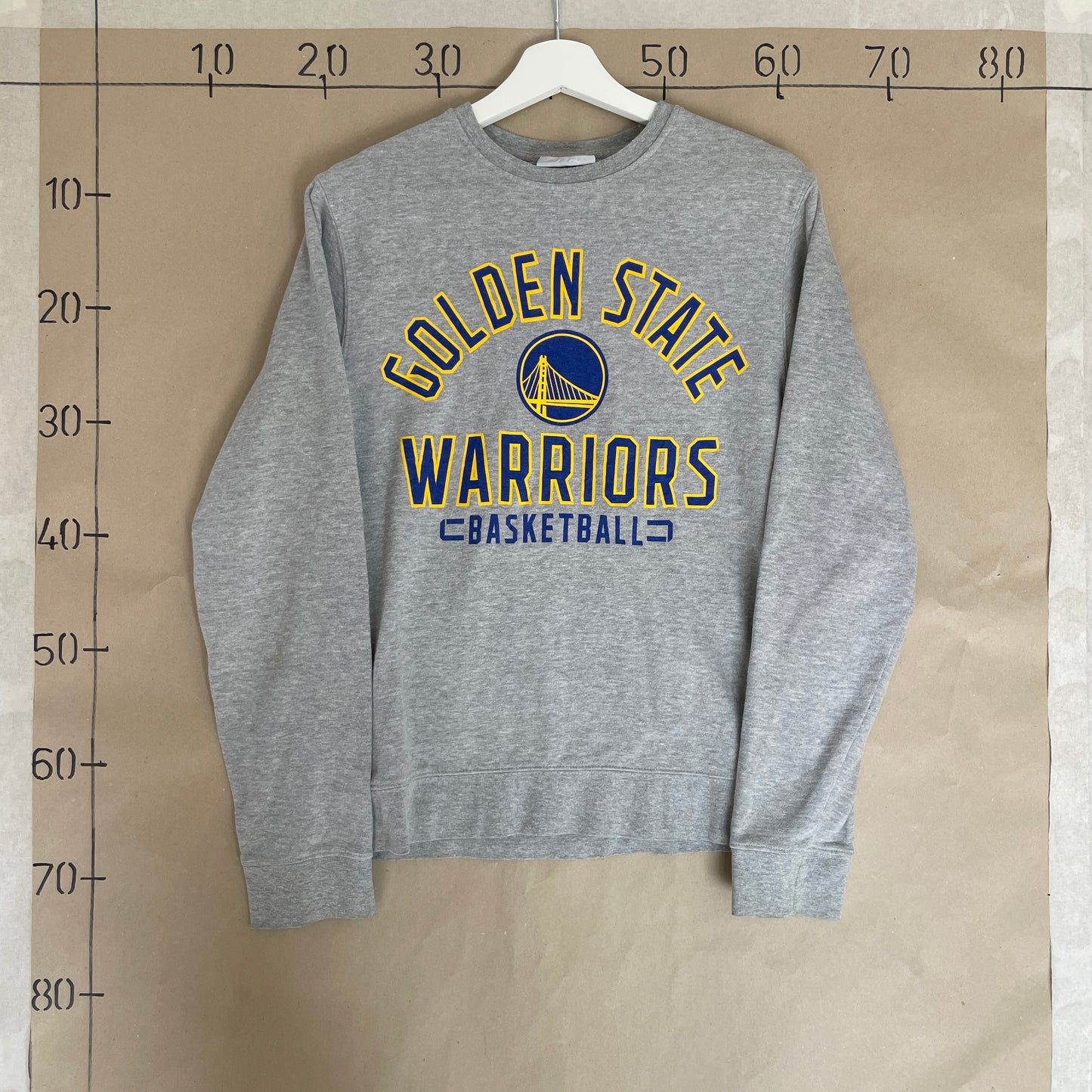 Grå Vintage Golden State Warriors Sweatshirt