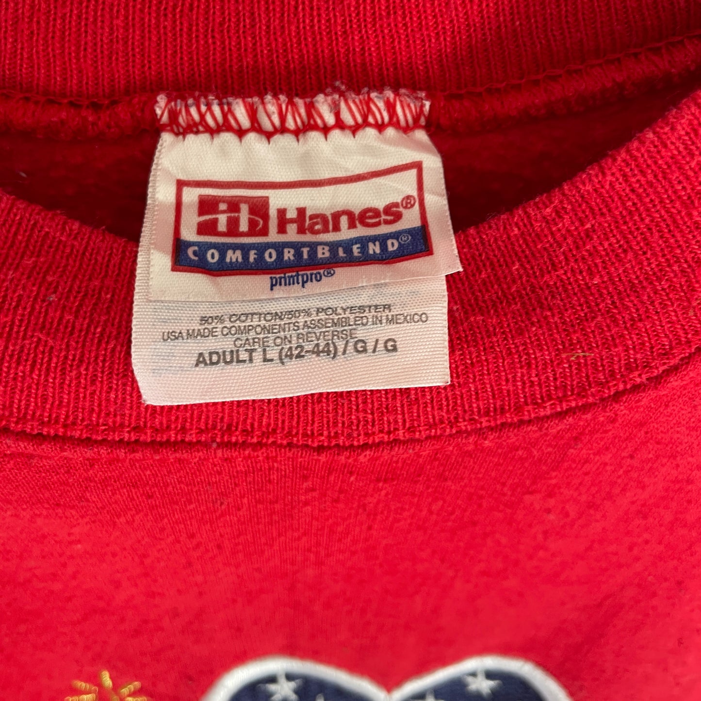 Rød Vintage I Love Usa Sweatshirt