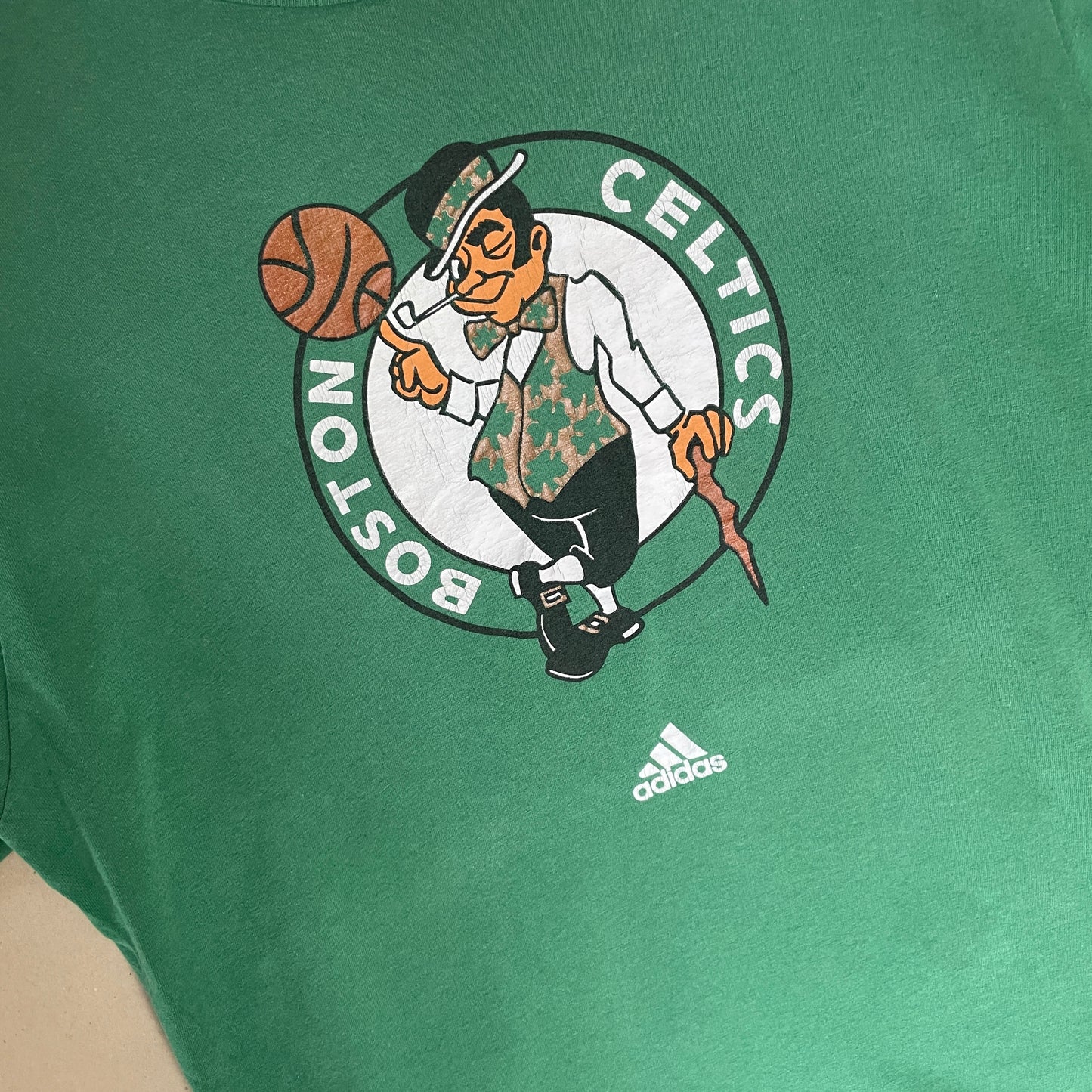 Grøn Adidas Boston Celtics T-Shirt